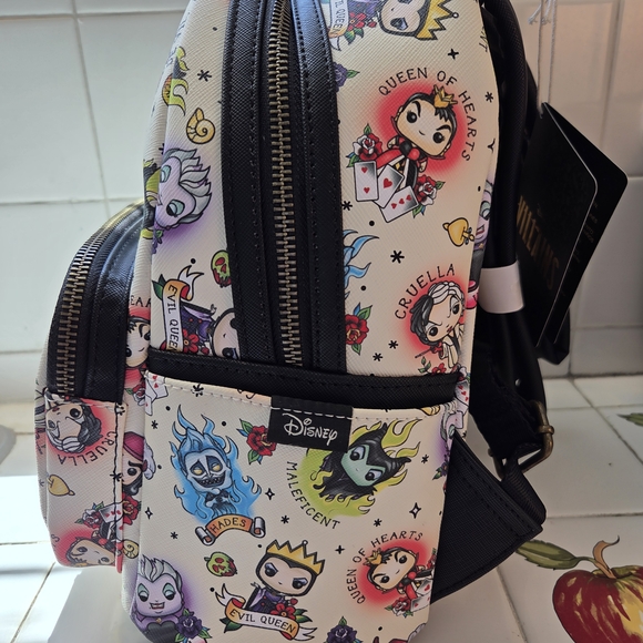 Loungefly Funko Pop Disney Villains Tattoo Mini Backpack One Size Multi - Picture 5 of 12